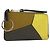 LOEWE Tarjetero Puzzle de piel marrón plata Auth 197014A Castaño