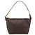 Céline Pouch CELINE Macadam Canvas PVC Leather Brown Gold Auth mr2827 Marrone D'oro - vista 13