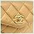 Borsa vita CHANEL Matelasse in pelle d'agnello Gold CC Auth 198737 D'oro - vista 17