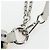Borsa a tracolla CHANEL Chain Matelasse tweed White Silver CC Auth 195515M Argento Bianco - vista 10