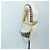 Borsa a tracolla CHANEL Chain Matelasse tweed White Silver CC Auth 195515M Argento Bianco - vista 24