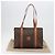 Céline Borsa Tote CELINE Macadam PVC Pelle Marrone Tono Oro Auth BA14854A - vista 12