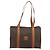 Céline Borsa Tote CELINE Macadam PVC Pelle Marrone Tono Oro Auth BA14854A - vista 13
