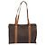 Céline Borsa Tote CELINE Macadam PVC Pelle Marrone Tono Oro Auth BA14854A - vista 2