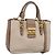 Borsa a mano Miu Miu in pelle 2way Beige Gold Auth ka5783A D'oro