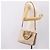 Borsa a mano Miu Miu in pelle 2way Beige Gold Auth ka5783A D'oro - vista 27
