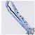 Hermès HERMES Fiocco a Nastro in Seta Azzurro Argento Auth 198802M Blu chiaro - vista 6