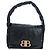 Borsa Sling Monaco BALENCIAGA Pelle Nero Oro 787896 Auth 196040M D'oro - vista 13