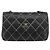 Borsa a tracolla con catena CHANEL Wild Stitch in pelle nera e oro CC Auth 198302V Nero D'oro - vista 13