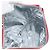 BALENCIAGA Chips Bag Clutch Bag Beschichtetes Canvas Rot Silber Auth 196449SAM - Ansicht 19