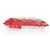 BALENCIAGA Chips Bag Clutch Bag Beschichtetes Canvas Rot Silber Auth 196449SAM - Ansicht 4