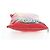 BALENCIAGA Chips Bag Clutch Bag Beschichtetes Canvas Rot Silber Auth 196449SAM - Ansicht 6