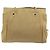 PRADA Chain Tote Bag Nylon Beige Gold Auth 194329 Golden - Ansicht 2