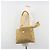 PRADA Chain Tote Bag Nylon Beige Gold Auth 194329 Golden - Ansicht 26