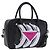 Sac à main PRADA en cuir 2 voies Noir Argent Auth ka5717M Argenté