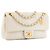 CHANEL - Borsa a tracolla Classic/Timeless Medaillon in pelle chevron stropicciata beige - vista 2