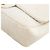 CHANEL - Borsa a tracolla Classic/Timeless Medaillon in pelle chevron stropicciata beige - vista 7