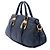 Borsa Shopping Prada in vitello morbido blu - vista 2