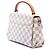 Borsa Satchel Louis Vuitton Damier Azur Croisette Bianca Bianco - vista 2