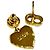 Orecchini Dior placcati in oro con logo CD, cuore in perle sintetiche e chiusura a pressione D'oro - vista 5