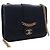 Borsa a tracolla Chanel Large Quilted Sheepskin con patta e catena frontale, Nera Nero - vista 11