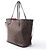 Borsa a tracolla Louis Vuitton Neverfull MM Damier Ebene in marrone N51105 Rosso - vista 2