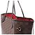 Borsa a tracolla Louis Vuitton Neverfull MM Damier Ebene in marrone N51105 Rosso - vista 3