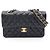 Borsa a tracolla Chanel Matelassé Double Flap Nero