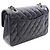 Borsa a tracolla Chanel Matelassé Double Flap Nero - vista 2