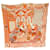 Hermès Hermes Carre Geant 140 LA DANSE DES AMAZONES Stole Arancione