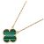 Collana Van Cleef & Arpels Vintage Alhambra Malachite D'oro Verde