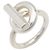 Hermès Hermes Echappé Ring MM aus Sterling Silber 925