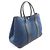 Hermès Borsa Tote Hermes Garden Party PM Nero Blu - vista 2