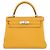 Hermès Borsa Hermes Kelly 28 in pelle Togo Jaune Ambre Giallo
