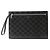 Céline Pochette Celine Triomphe en cuir de veau Noir