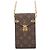 Custodia per telefono con catena Monogram Louis Vuitton Marrone