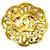 Chanel Coco Mark Runde Brosche Golden