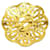 Chanel Coco Mark Runde Brosche Golden - Ansicht 2