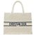 Borsa Christian Dior Book Tote Medium Bianco Blu navy