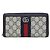 Cartera bi-fold Gucci Ophidia Azul Beige