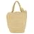 Borsa Loewe in rafia e pelle beige - vista 2