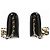 Chanel Vintage Mini in pelle d'agnello matelassé con patta completa Nero - vista 3