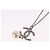 Chanel CC Pearl Drop Pendant Metal with Faux Pearl Silvery - view 5