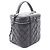 Borsa a tracolla Chanel Matelassé in pelle caviar Nero - vista 2