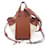 Borsa LOEWE Hammock Drawstring Mini Anagram Jacquard Marrone Crudo