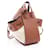 Borsa LOEWE Hammock Drawstring Mini Anagram Jacquard Marrone Crudo - vista 2