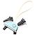Hermès Hermes Rodeo Robeocour PM Celeste Cle Charm Nero Bianco Blu