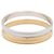 Anello fede Cartier Vintage in oro 18K e oro bianco Argento D'oro - vista 3