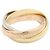 Anello Cartier Trinity Oro Bianco Oro Giallo e Oro Rosa Argento D'oro