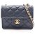 Borsa a tracolla Chanel Matelassé Navy Blu navy